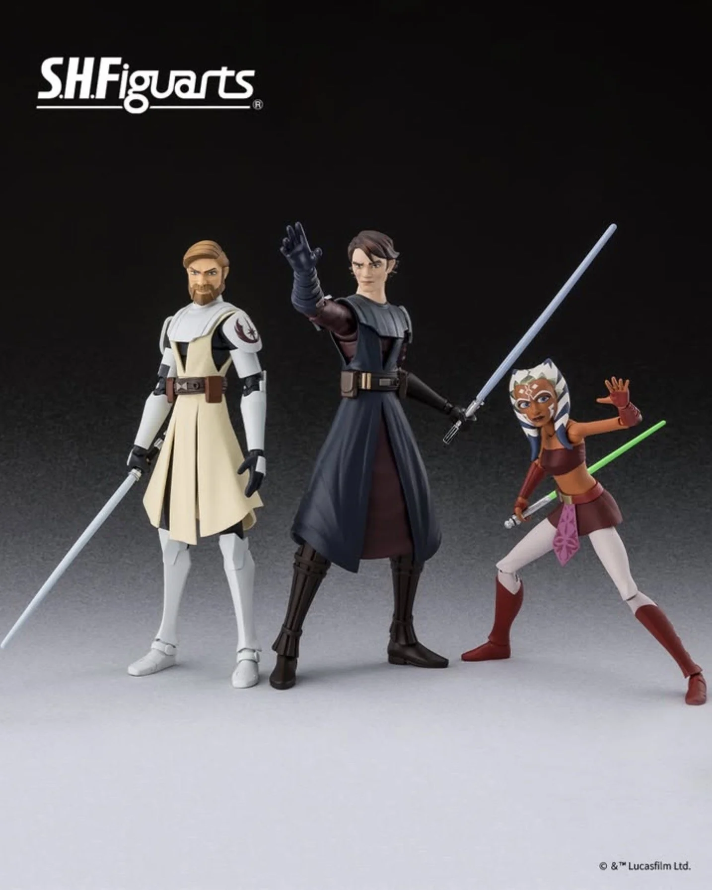 New STAR WARS S.H. Figuarts From THE CLONE WARS and REVENGE OF THE